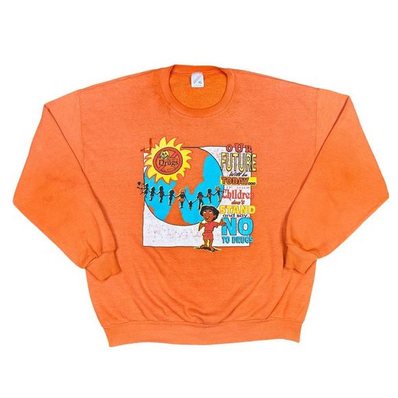 Vintage Jerzees 8th Annual Parade Against Drugs 1994 Event Crew Neck Sweatshirt - Picture 1 of 8